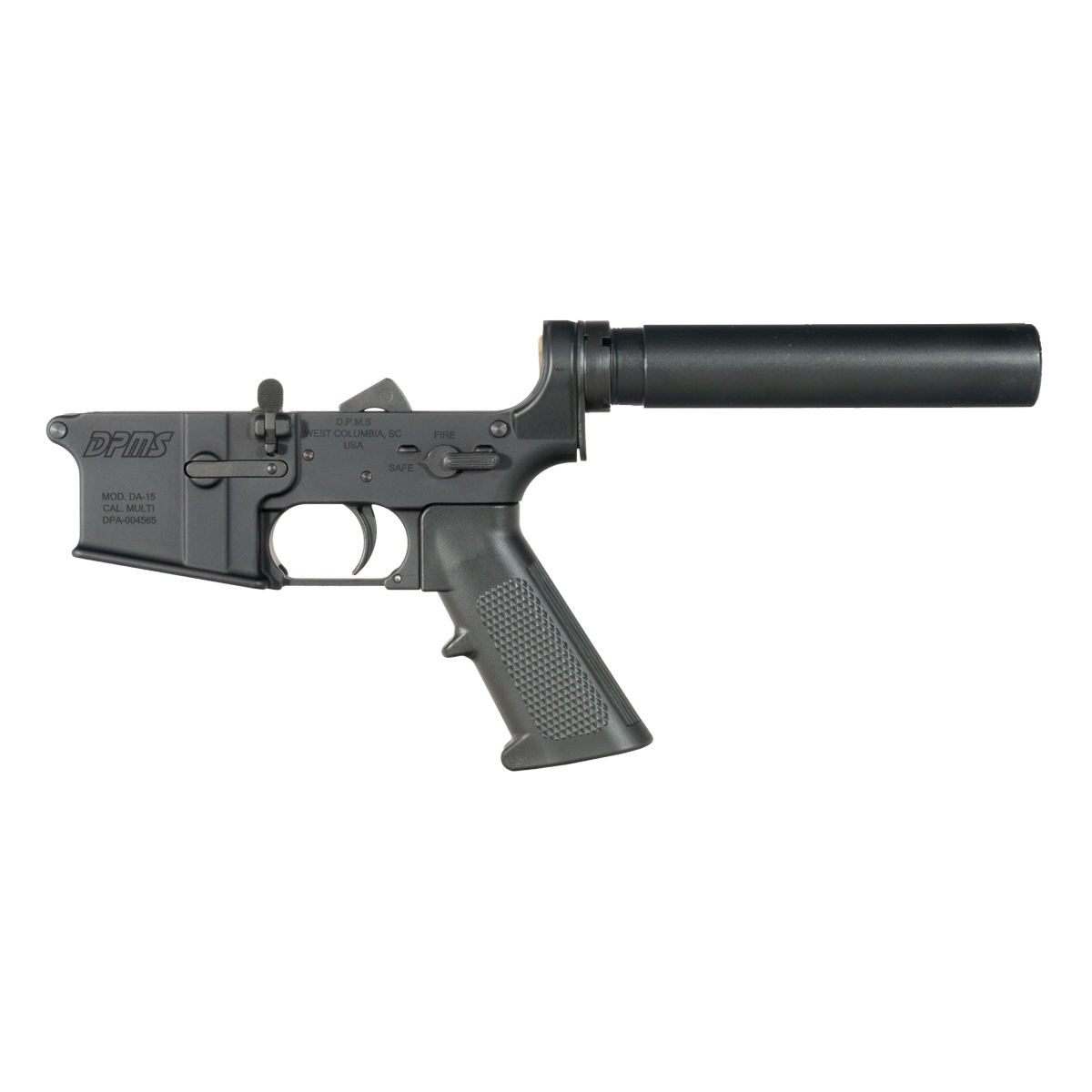 DPMS AR-15 Pistol Lower Build Kit, Heavy Duty Pistol Buffer Tube