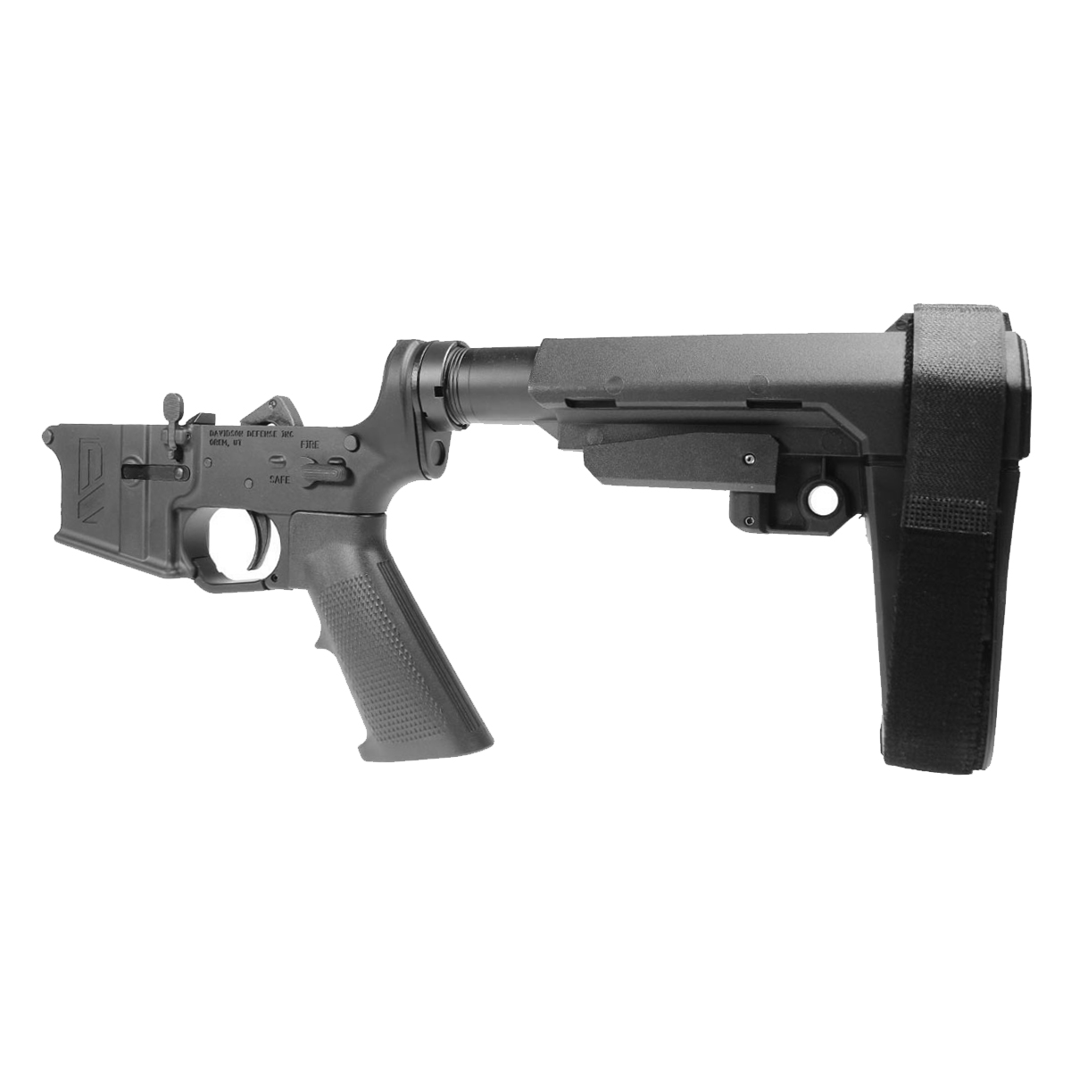 Davidson Defense AR-15 Pistol Lower Build Kit w/ SB Tactical SBA 3 Brace