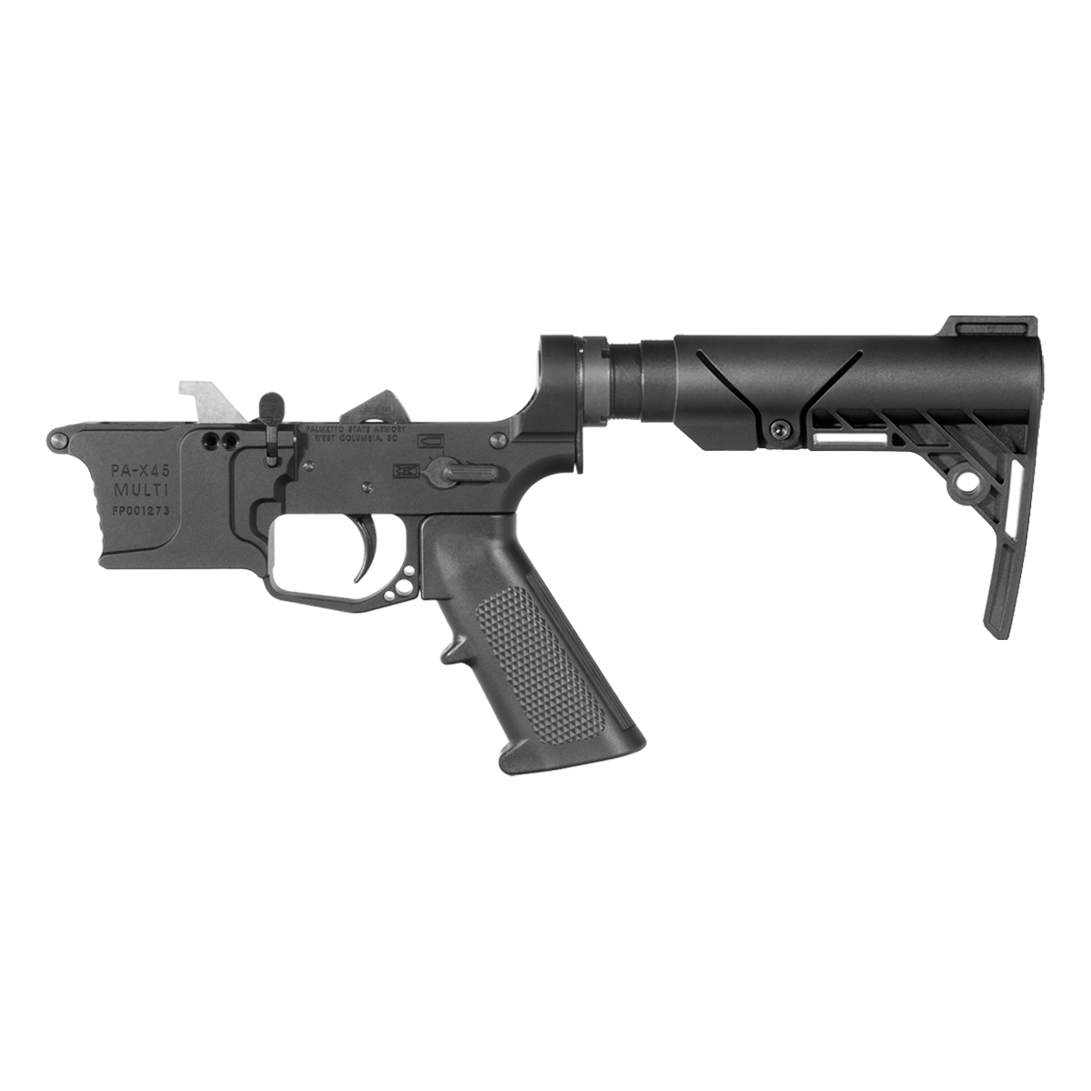 Blemished PSA AR-45 Billet Pistol Lower Build Kit, Polymer AR Brace