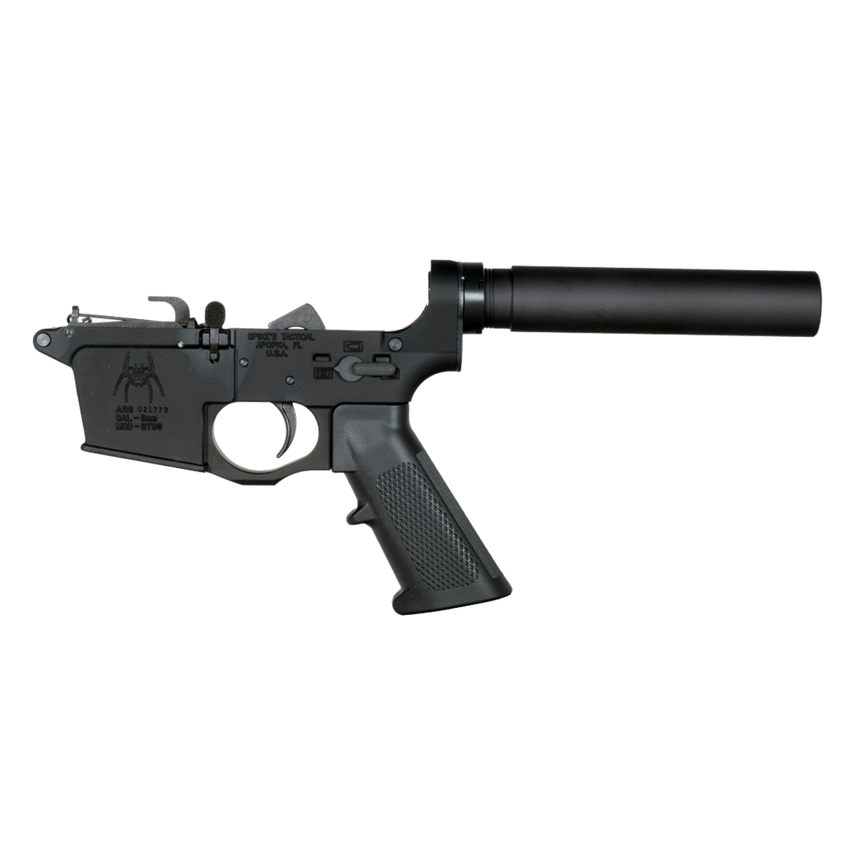 DTT AR-9 Pistol Lower Build Kit w/ Spikes Tactical Spider Logo *BLEM*  Lower Receiver