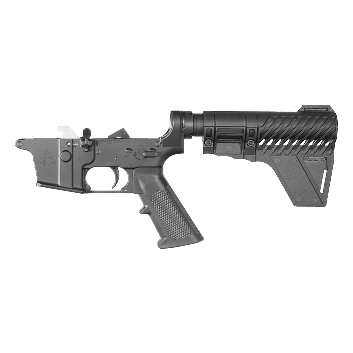 DTT AR-9 Pistol Lower Build Kit, Gauntlet Arms Polymer Stabilizing Brace