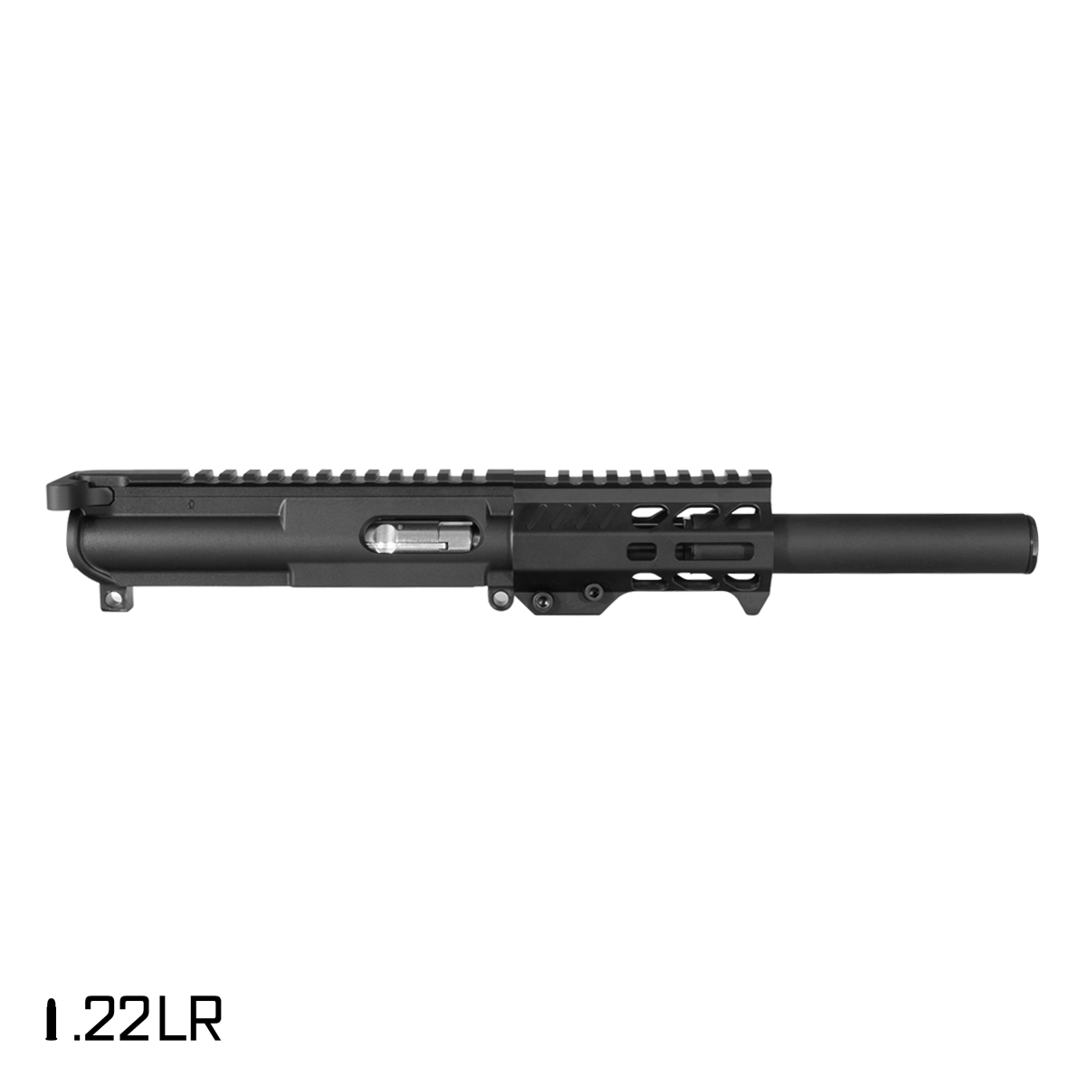 Davidson Defense Pinpoint 4.5-inch .22LR AR-15 Freefloat M-Lok Handguard Pistol Complete Upper Build, Davidson Defense .22LR/.17HMR/.22 Mag Teardrop Suppressor