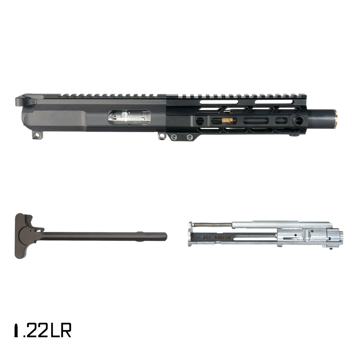 Davidson Defense Hush Hammer 4.5-inch .22 LR AR-15 Freefloat M-Lok Handguard Pistol Complete Upper Build