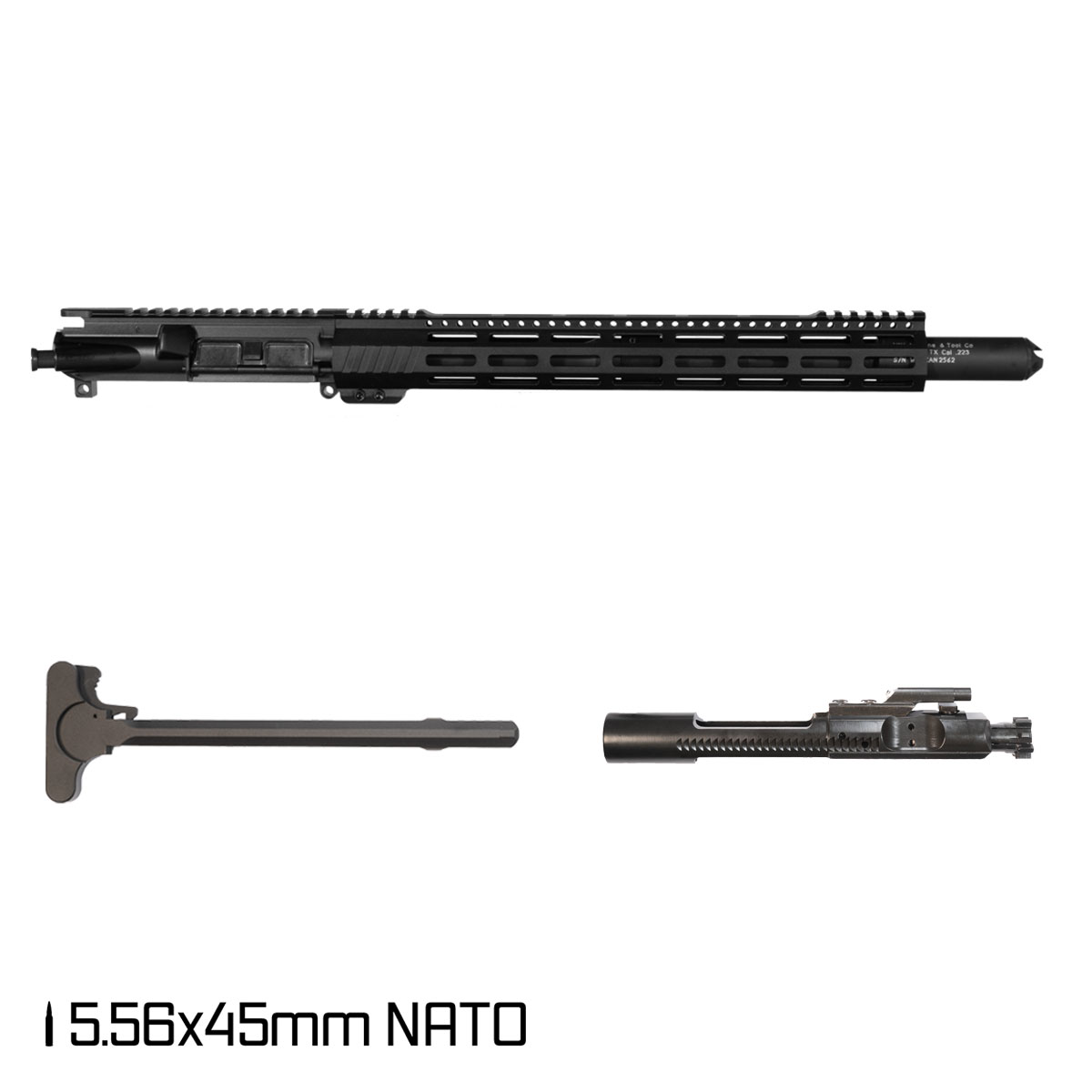Davidson Defense Aegis Lightweight 14.5-inch Carbine-Gas 1:7 5.56 NATO AR-15 Freefloat M-Lok Handguard Pistol Complete Upper Build, Witt Machine Canooter Valve Suppressor