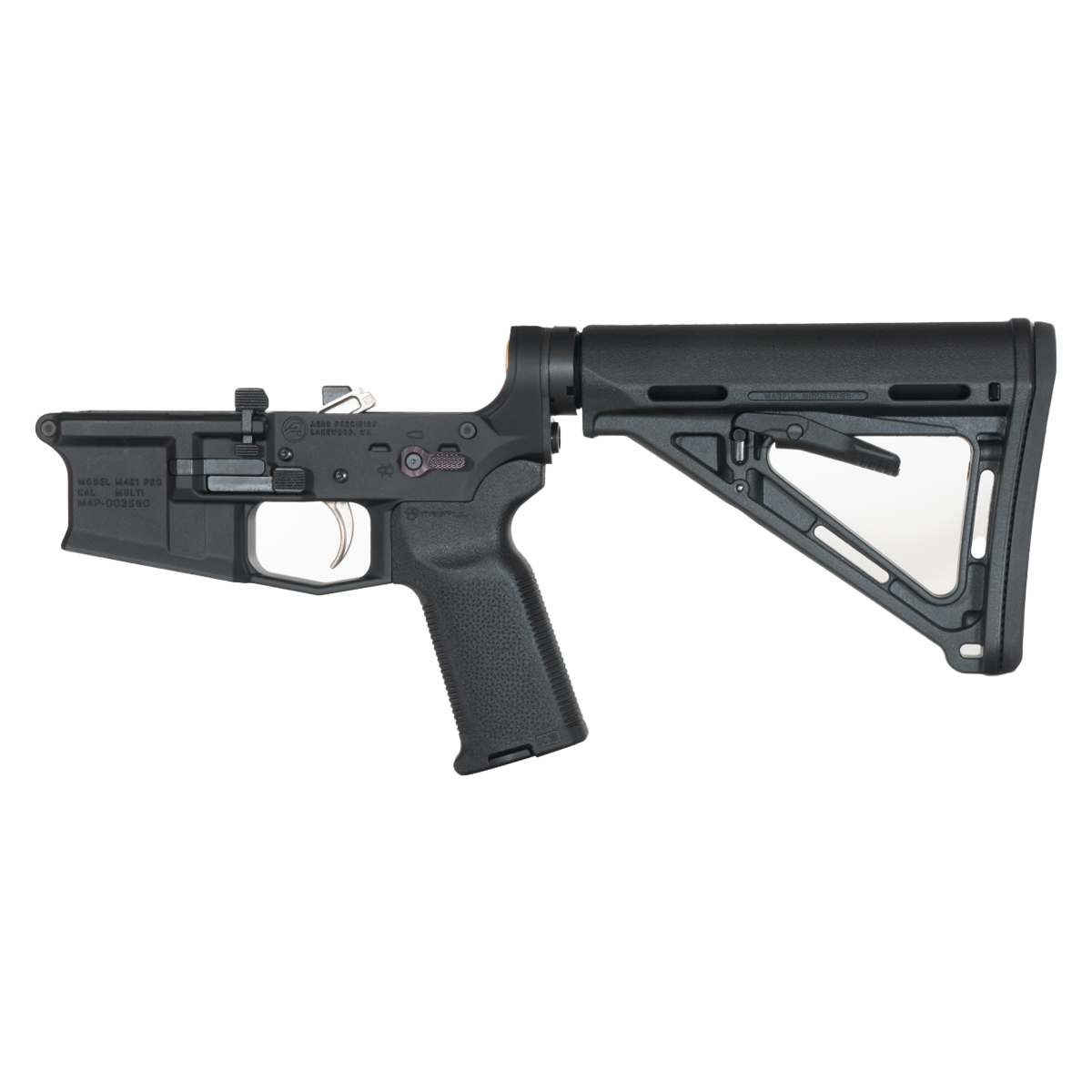 Aero Precison M4E1 Pro Series ft. Schmid Top Shelf 2 Stage High Polish Nickel Boron Trigger