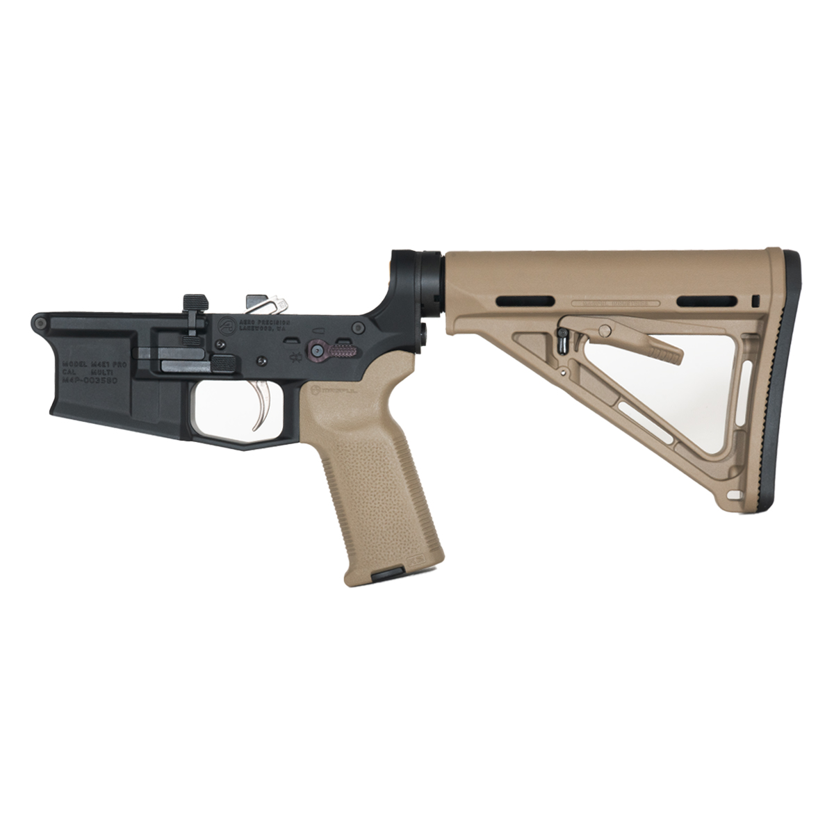 Aero Precision M4E1 Pro Series w/FDE Furniture ft. Schmid Top Shelf 2 Stage High Polish Nickel Boron Trigger