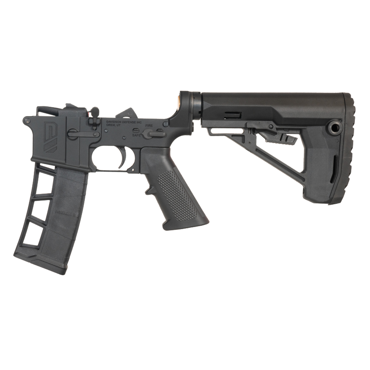 Davidson Defense AR-15 Rifle Lower Build Kit, Ranger Stock, 32-Round ExoMag