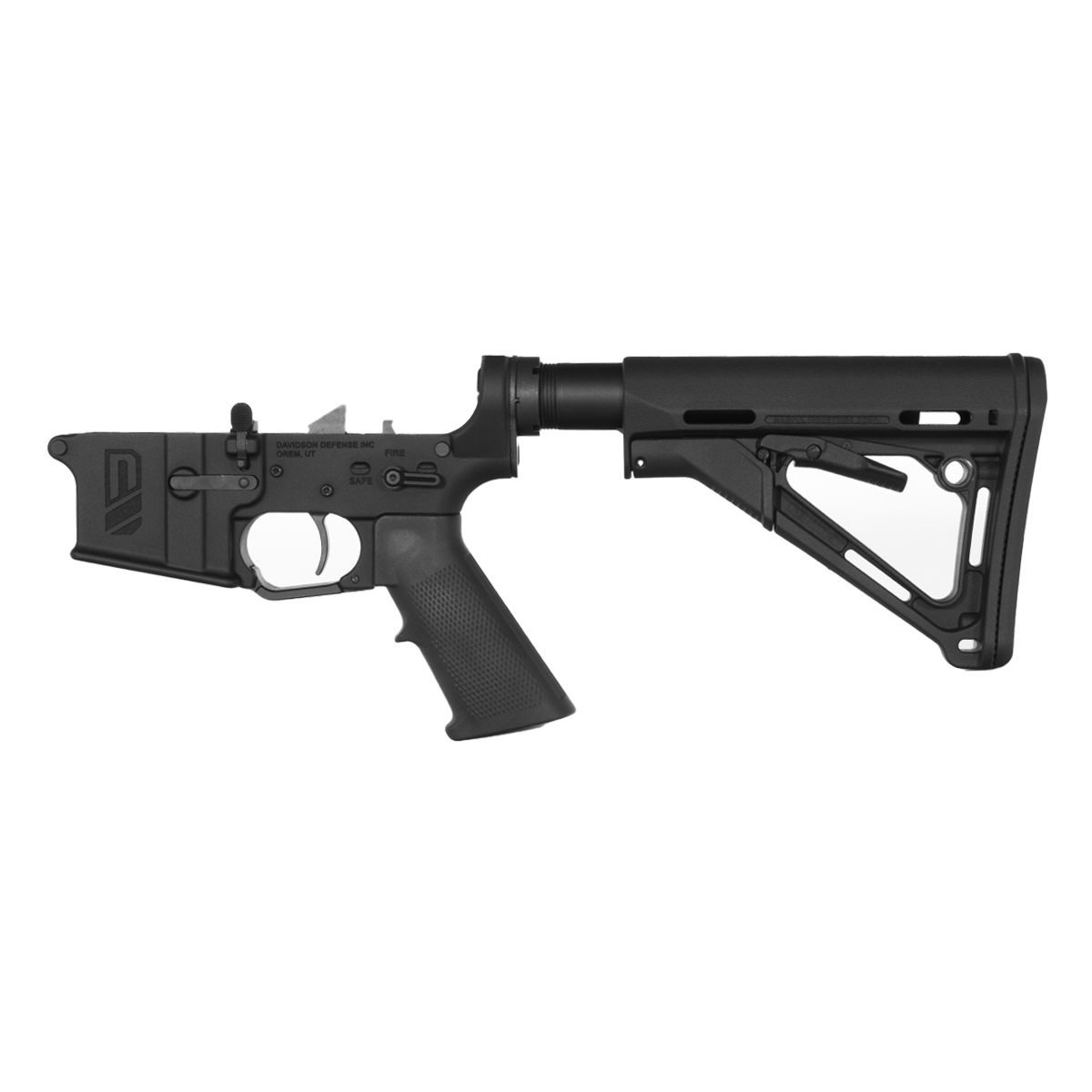 Davidson Defense AR-15 Rifle Lower Build Kit, Rare Breed FRT-15L3, Magpul CTR Stock