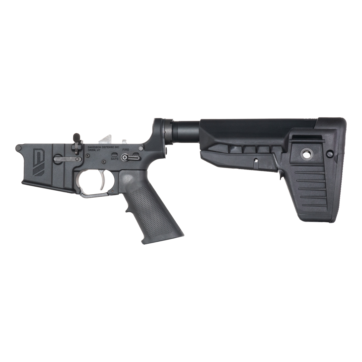 Davidson Defense AR-15 Rifle Lower Build Kit, Rare Breed FRT-15L3, BCM SOPMOD Mod 1 Stock