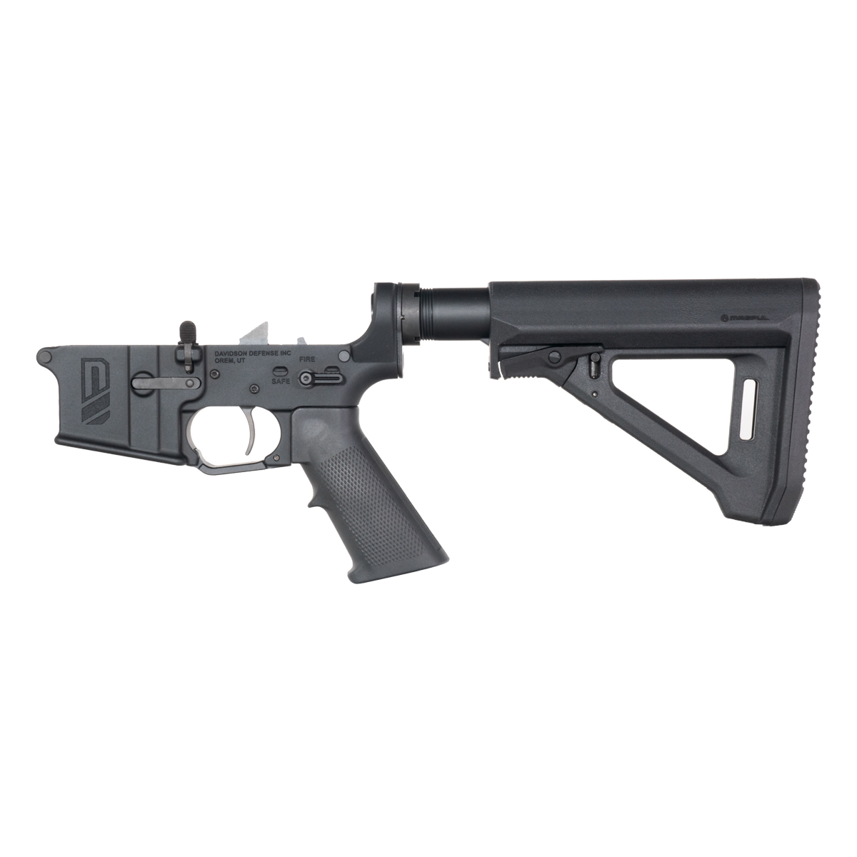 Davidson Defense AR-15 Rifle Lower Build Kit, Rare Breed FRT-15L3, Magpul MOE RL Carbine Stock