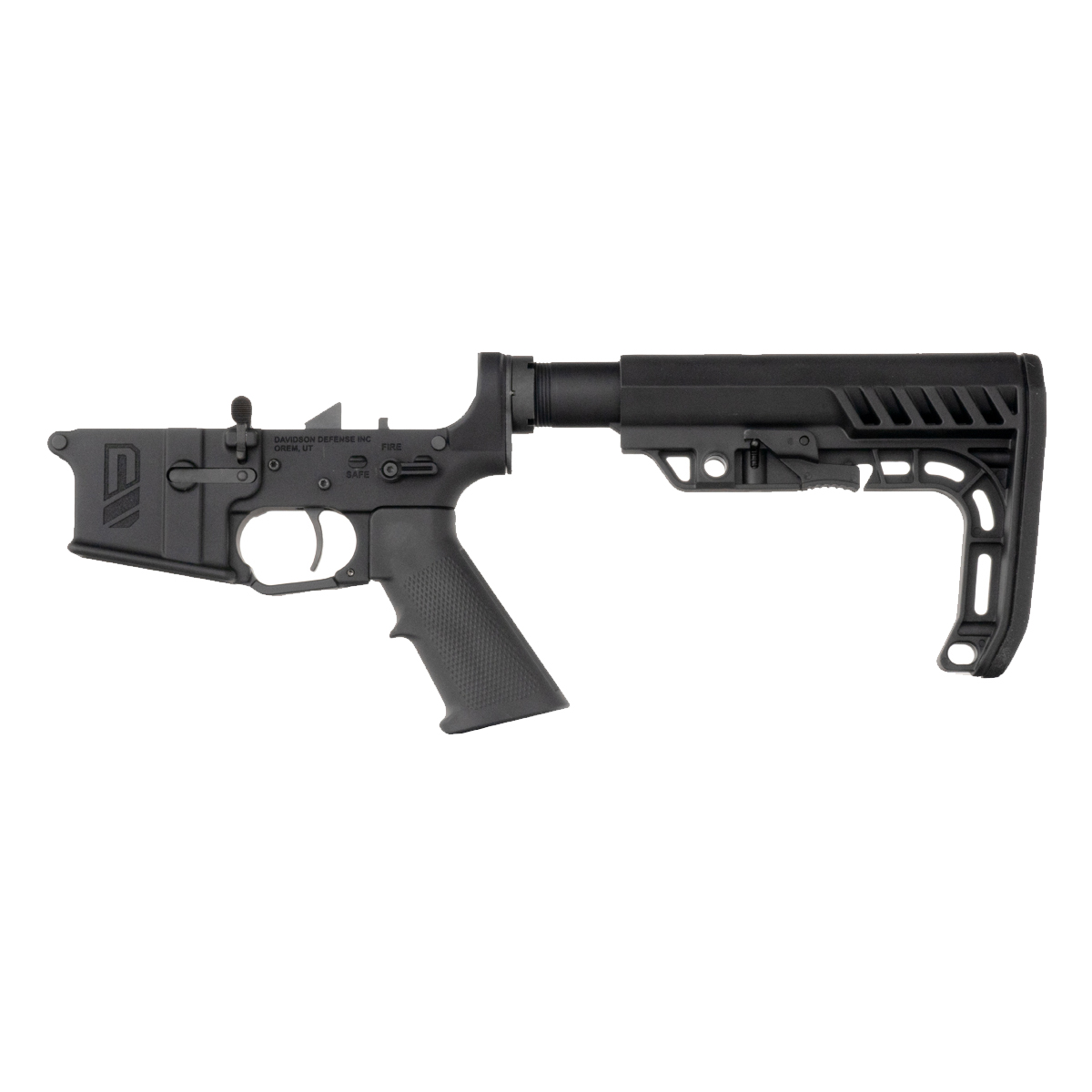 Davidson Defense No-Buffer AR-15 Rifle Lower Build Kit, Rare Breed FRT-15L3, Special Operations Stock