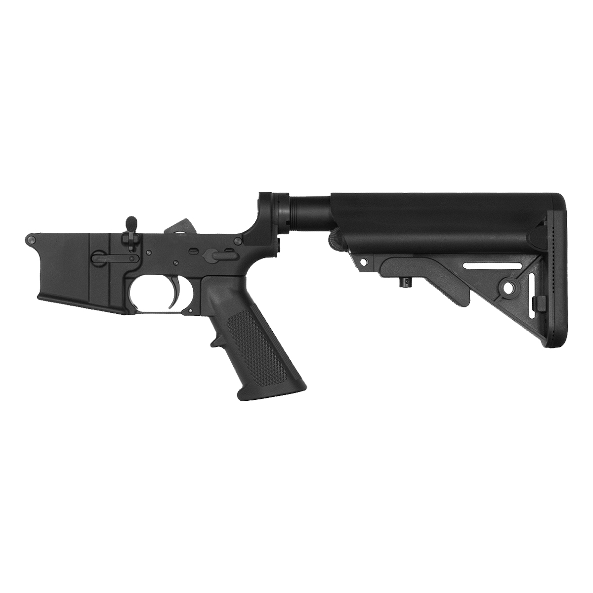 Davidson Defense No-Logo AR-15 Rifle Lower Build Kit, SOPMOD Style Stock