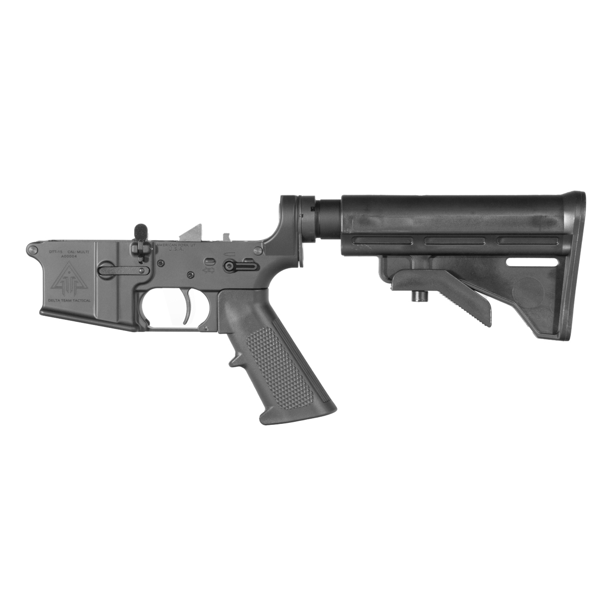  DTT AR-15 Rifle Lower Build Kit, Rare Breed FRT-15L3, Team Accessories M4 Style Butt Stock