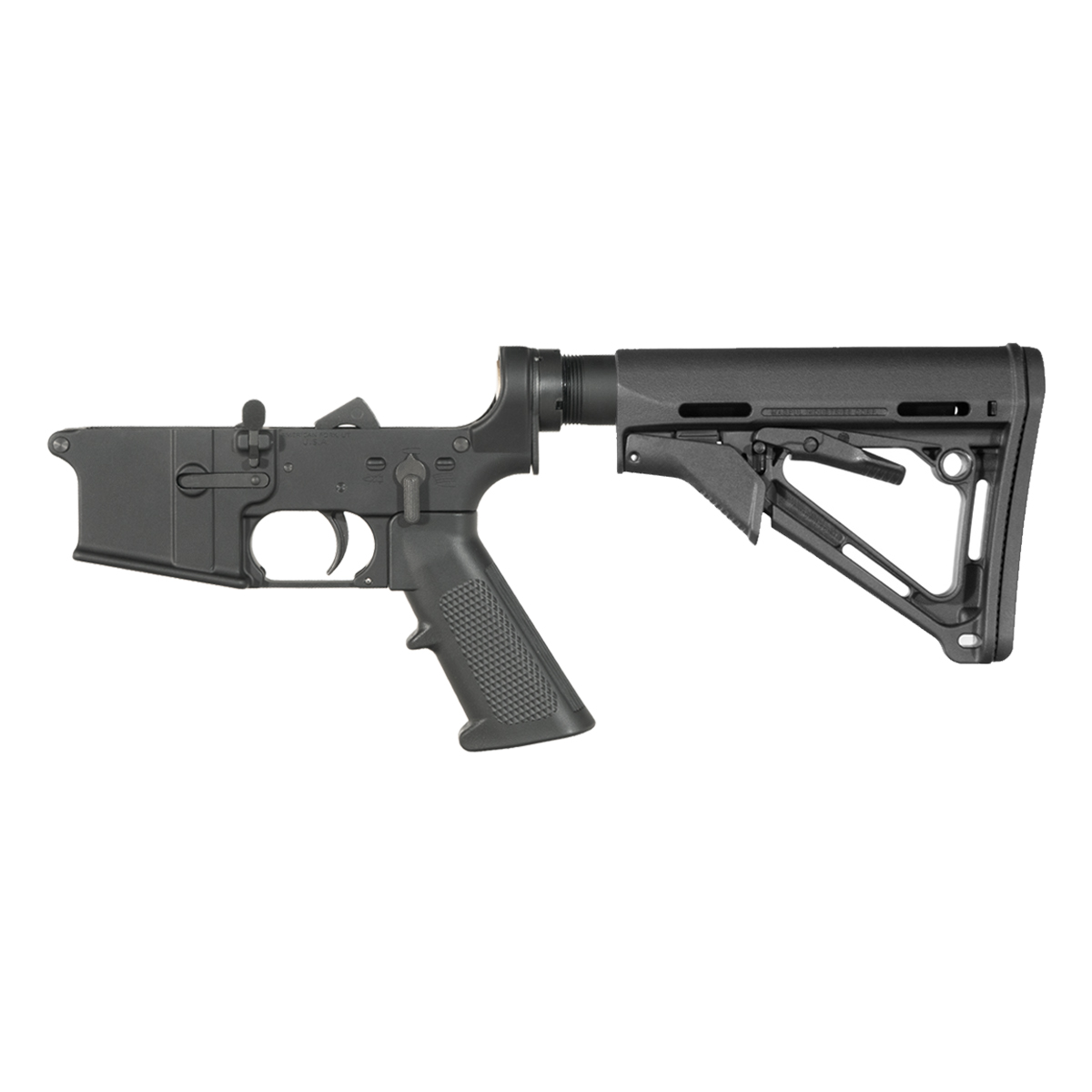 NO-LOGO AR-15 Rifle Lower Build Kit, Magpul CTR Stock