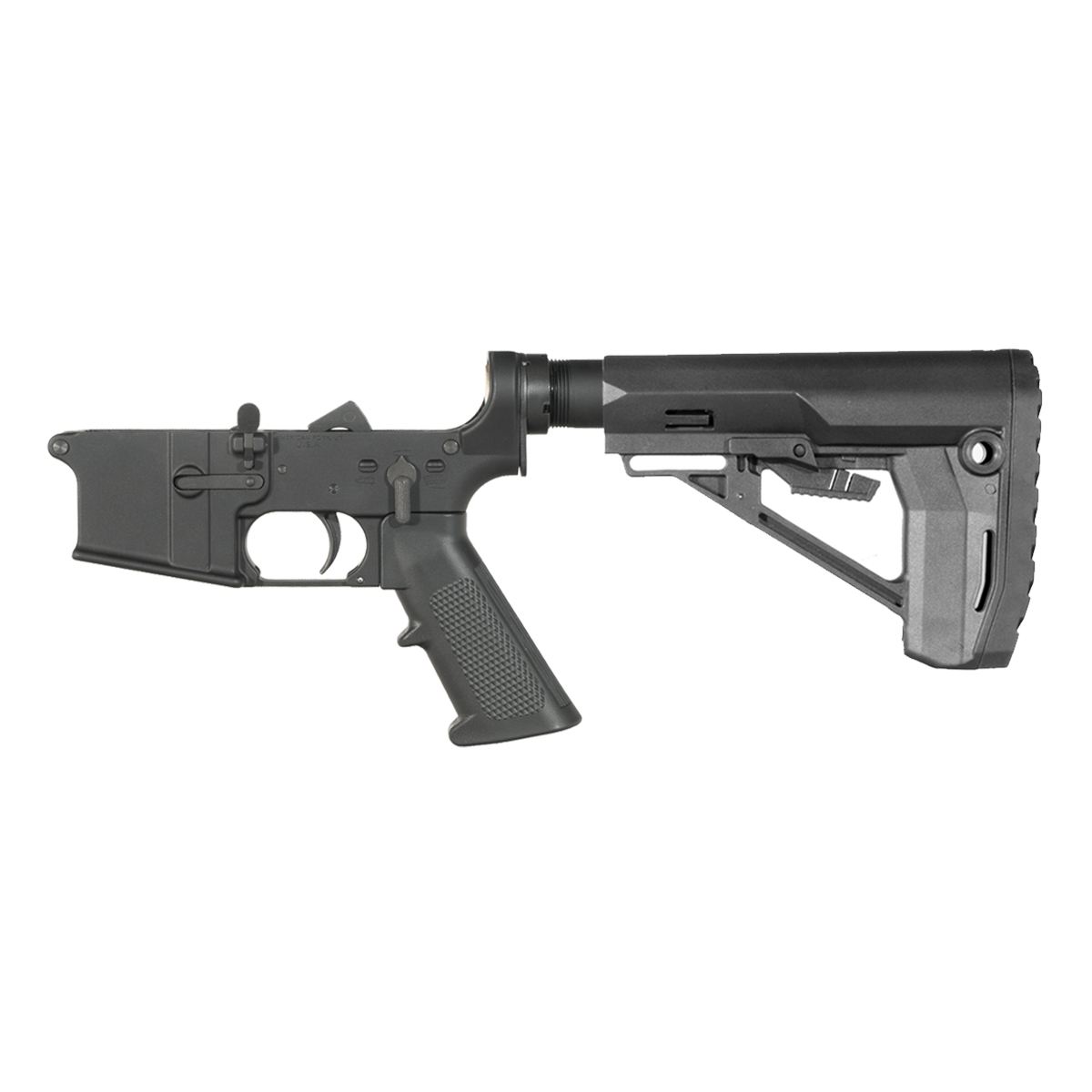NO-LOGO AR-15 Rifle Lower Build Kit, Ranger Stock