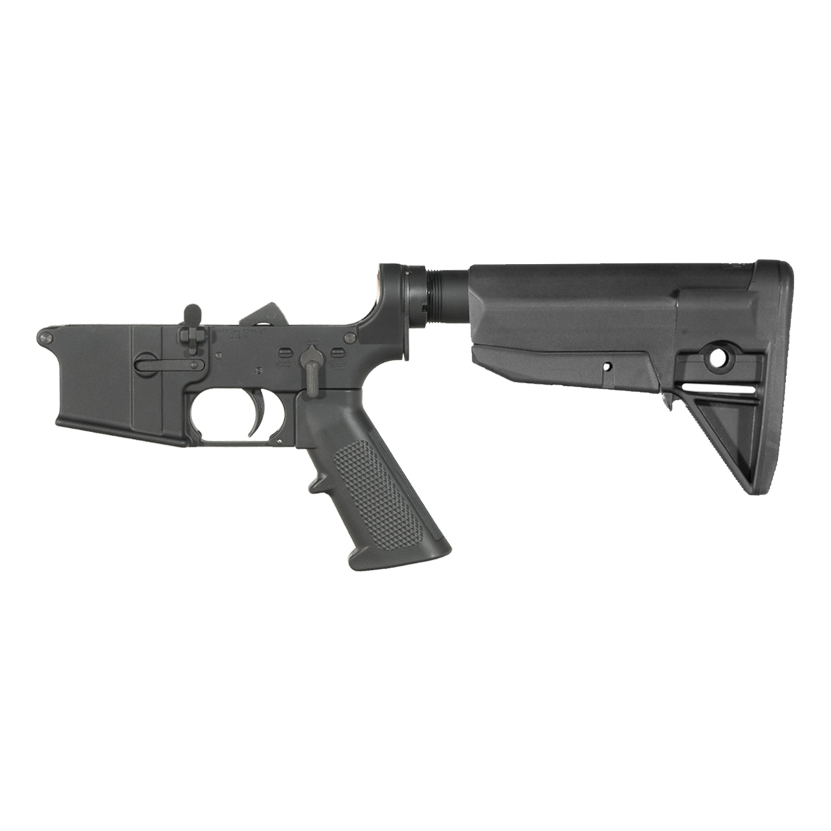 NO-LOGO AR-15 Rifle Lower Build Kit, BCM Mod 0 SOPMOD Stock