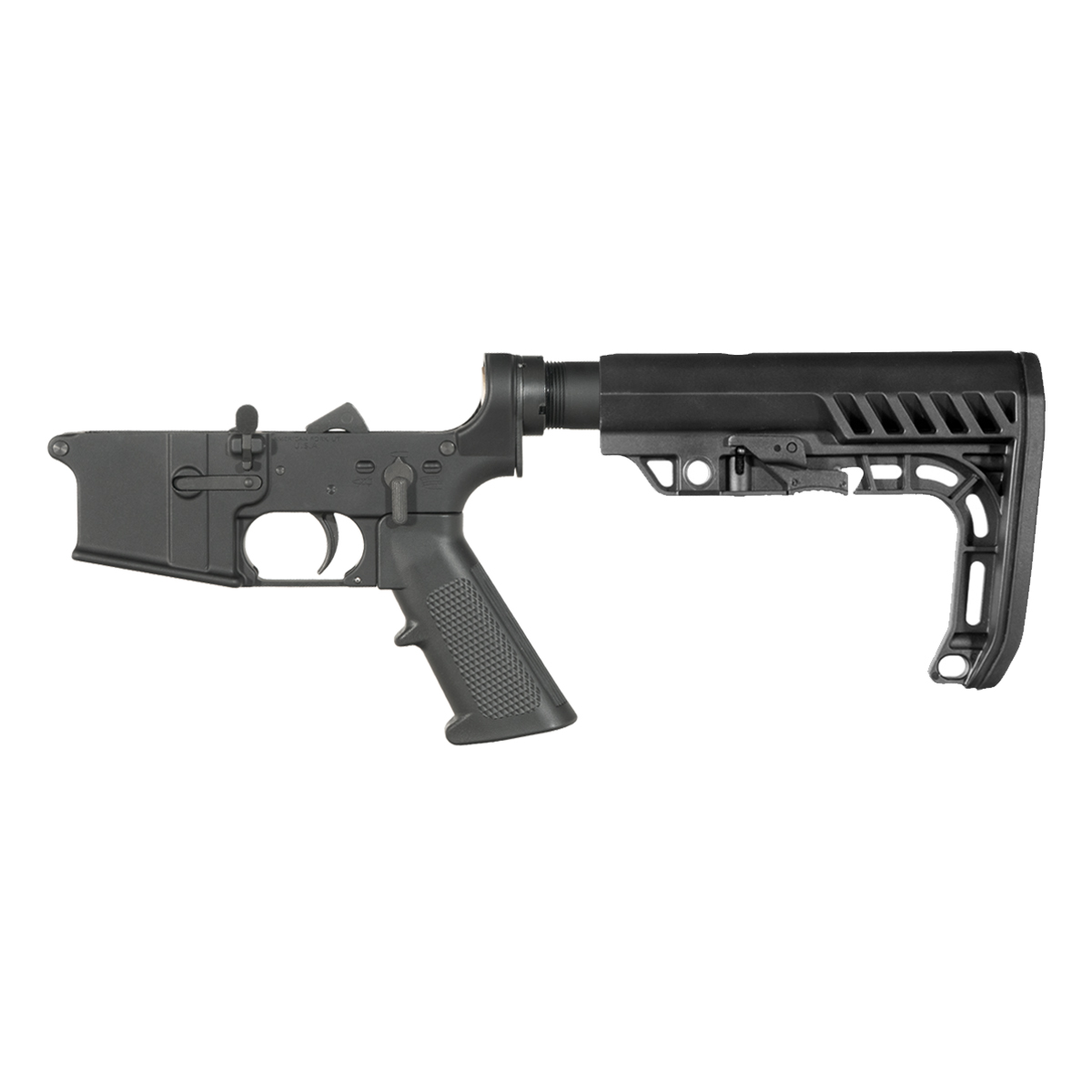 NO-LOGO AR-15 Rifle Lower Build Kit, Special Operations Stock