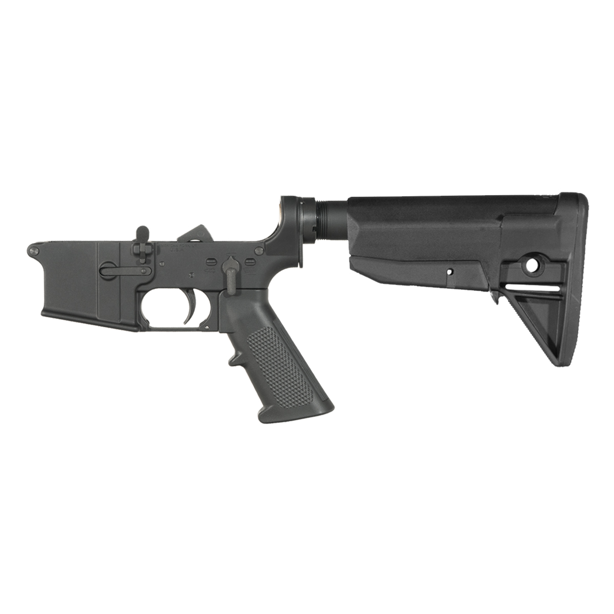 NO-LOGO AR-15 Rifle Lower Build Kit, BCM Mod 0 Stock