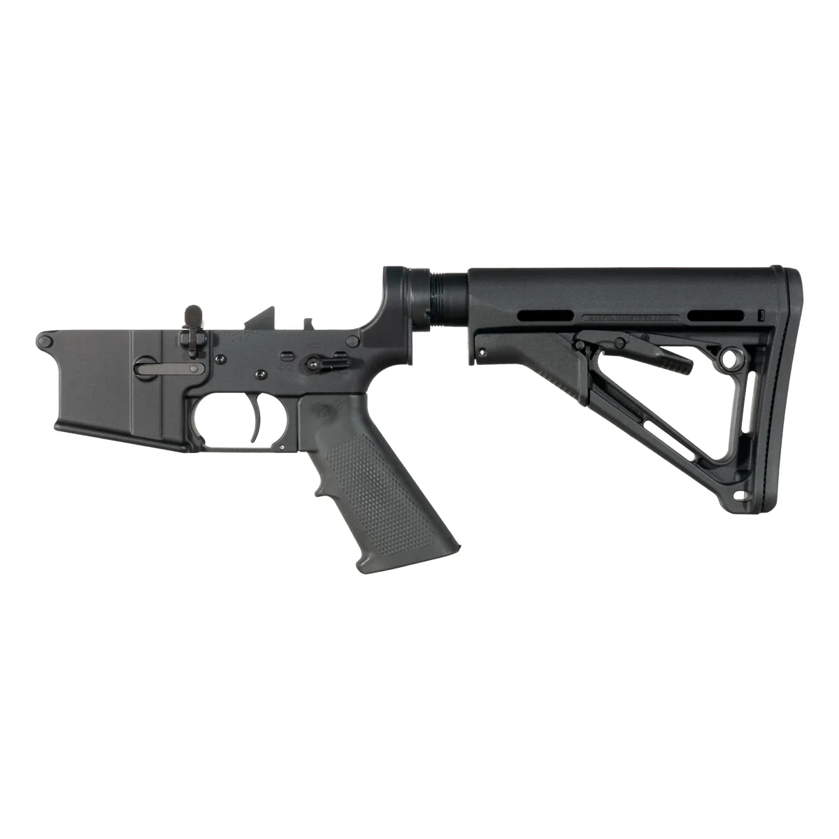 NO-LOGO AR-15 Rifle Lower Build Kit, Rare Breed FRT-15L3, Magpul CTR Stock