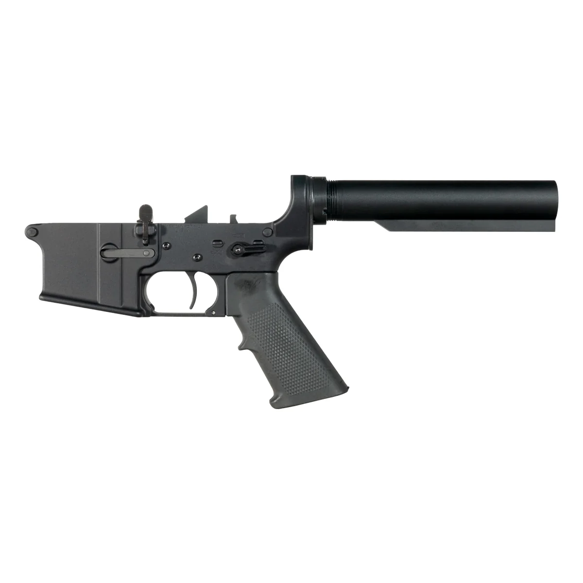 NO-LOGO AR-15 Rifle Lower Build Kit, Rare Breed FRT-15L3, Mil-Spec Heavy-Duty Carbine 6-Position Buffer Tube