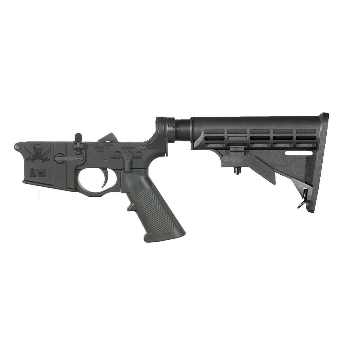 Spike's Tactical Calico Jack Rifle Lower Build Kit, M4 Style Buttstock