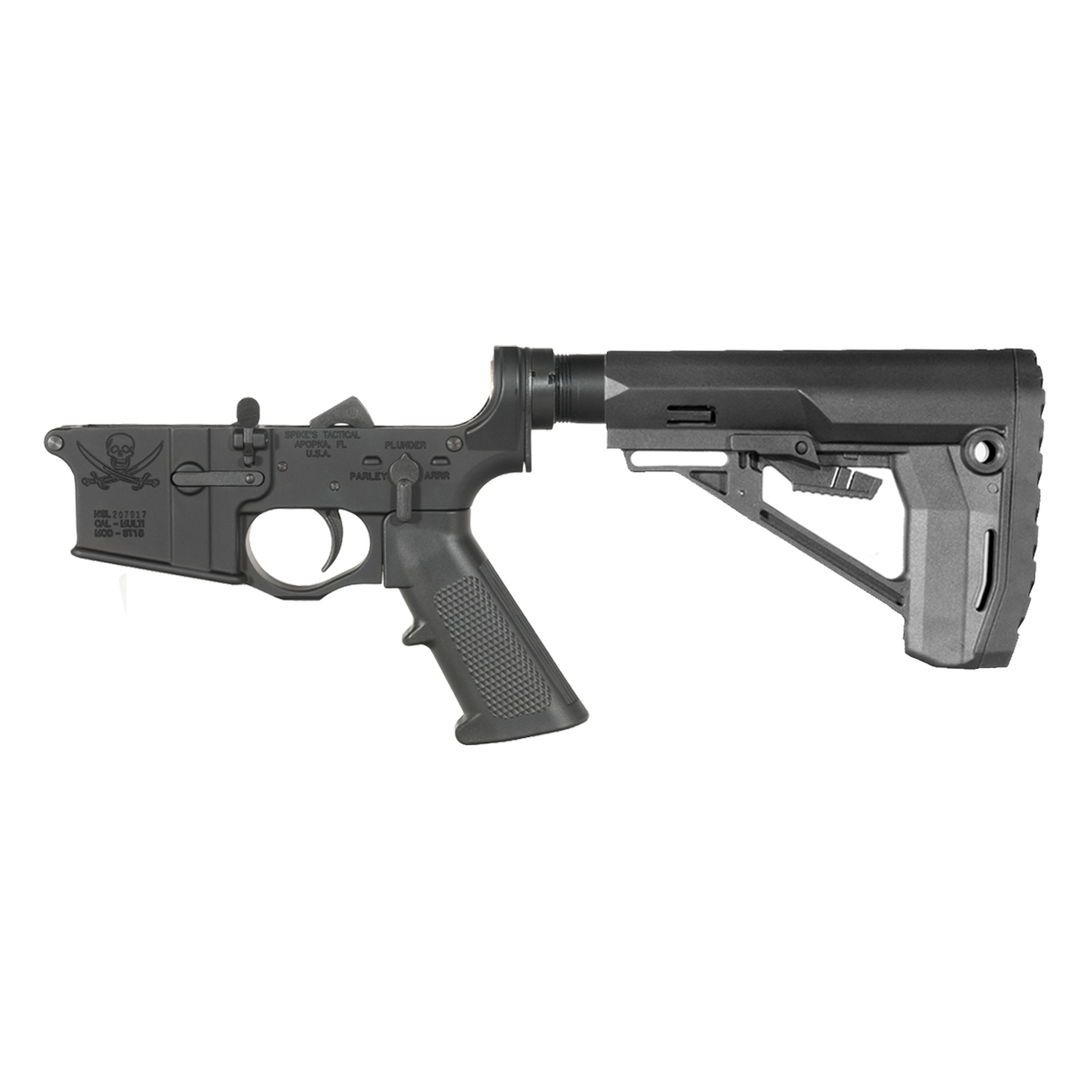 Spike's Tactical Calico Jack Rifle Lower Build Kit, Ranger Stock
