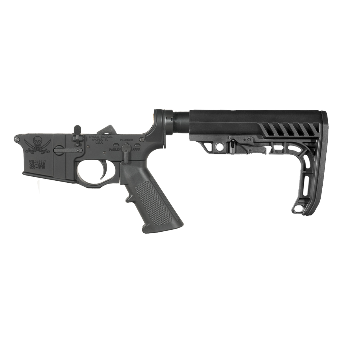 Spike's Tactical Calico Jack Rifle Lower Build Kit, Special Operations Stock