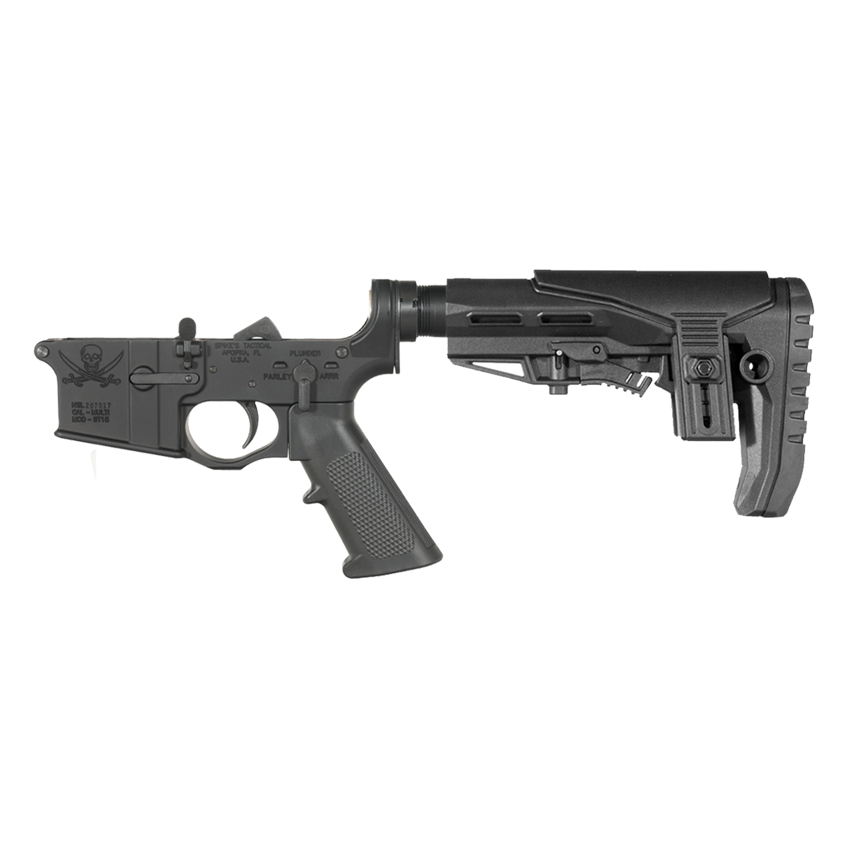 Spike's Tactical Calico Jack Rifle Lower Build Kit, Enhanced Stock