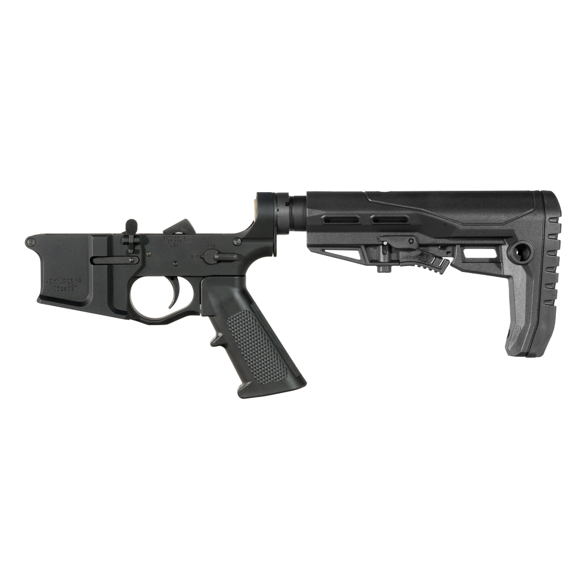 Sota Arms John Doe Rifle Lower Build Kit, Enhanced Stock w/ Rubberized Recoil Pad