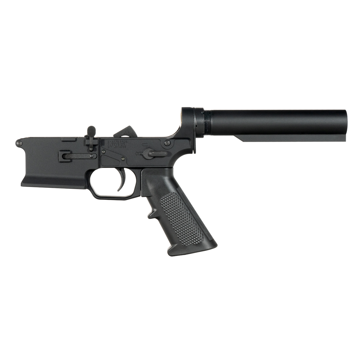 Sharps Bros Ambidextrous Bolt Release AR-15 Rifle Lower Build Kit, Heavy-Duty Carbine 6-Position Buffer Tube