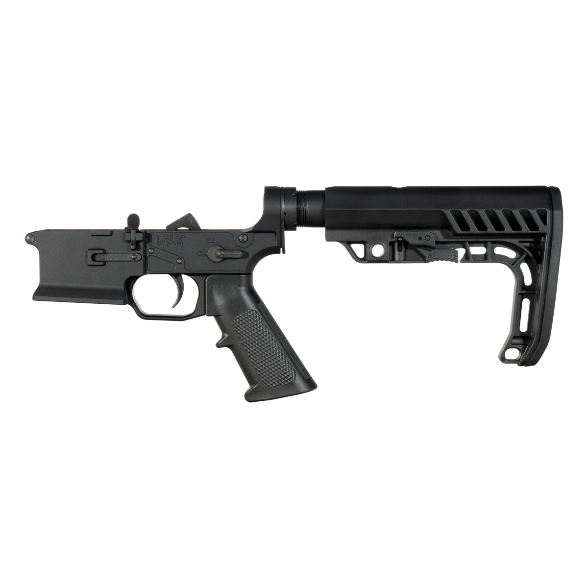 Sharps Bros Ambidextrous Bolt Release AR-15 Rifle Lower Build Kit, Special Operations Stock