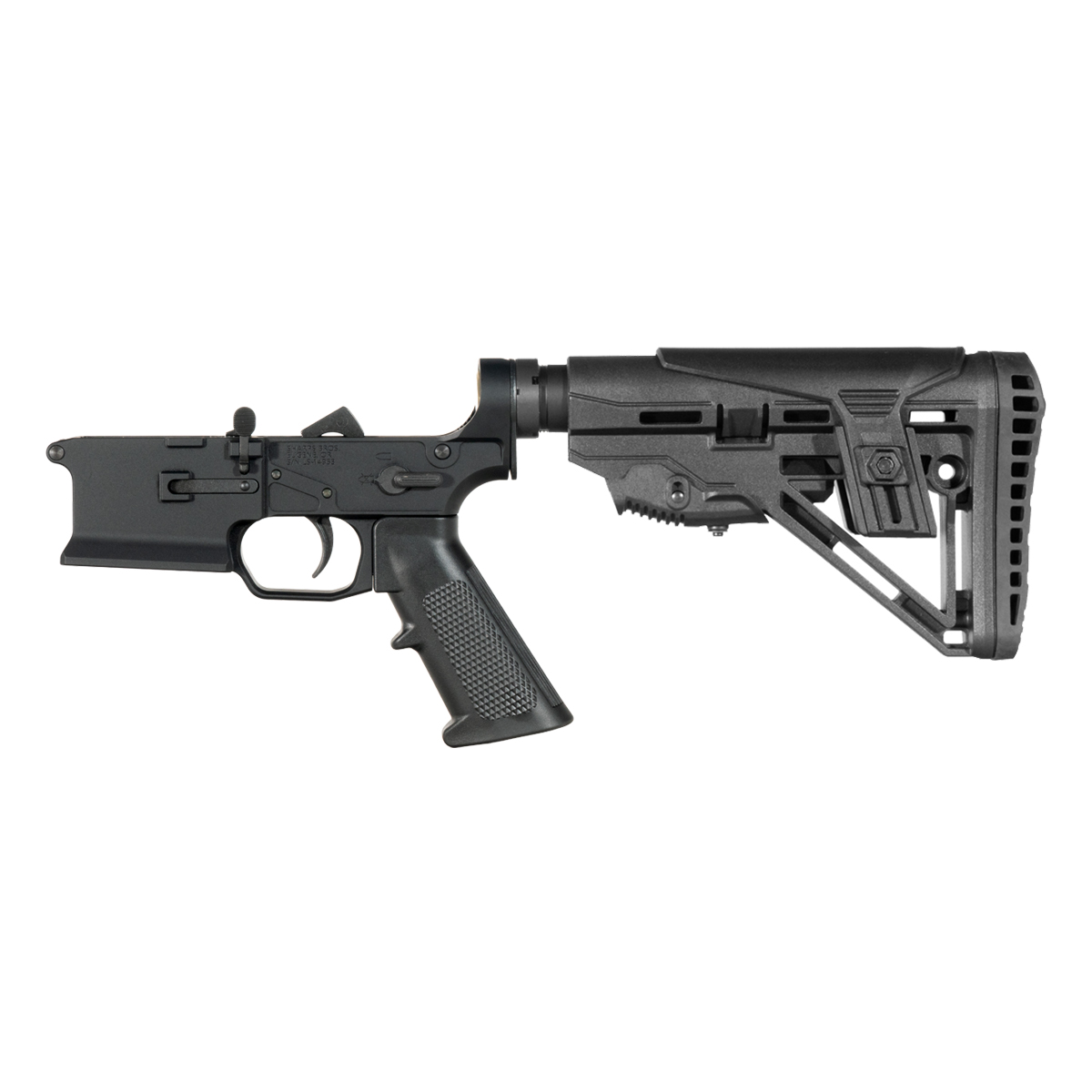 Sharps Bros Ambidextrous Bolt Release AR-15 Rifle Lower Build Kit, Mil-Spec Enhanced Stock