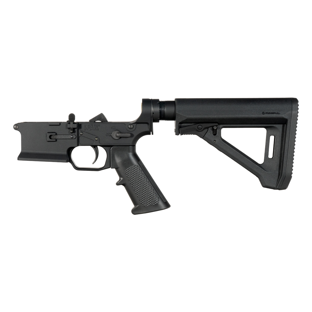 Sharps Bros Ambidextrous Bolt Release AR-15 Rifle Lower Build Kit, Magpul MOE RL Carbine Stock