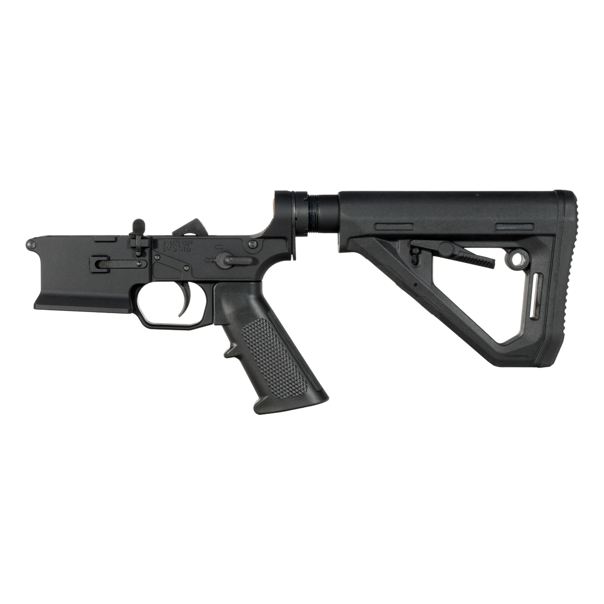 Sharps Bros Ambidextrous Bolt Release AR-15 Rifle Lower Build Kit, Magpul DT Carbine Stock