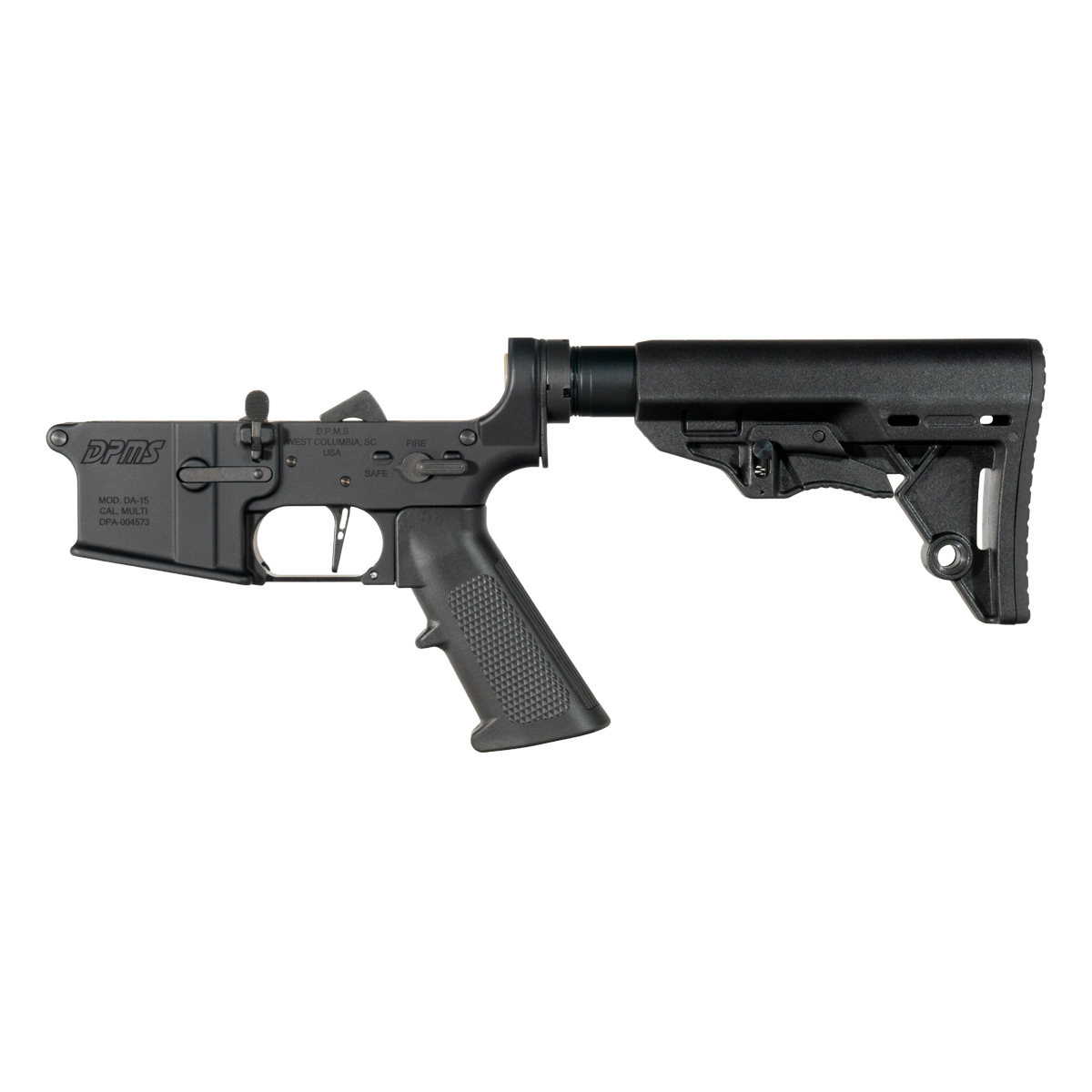 DPMS AR-15 Rifle Lower Build Kit, Straight Trigger Shoe, Scout Stock
