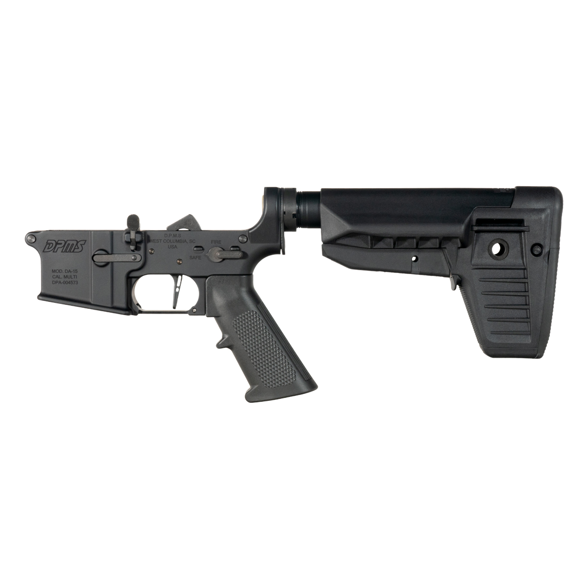 DPMS AR-15 Rifle Lower Build Kit, Straight Trigger Shoe, BCM Mod 1 SOPMOD Stock