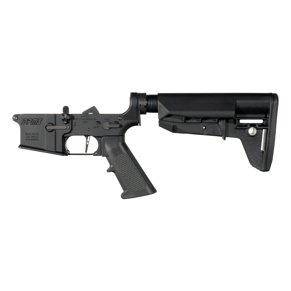 DPMS AR-15 Rifle Lower Build Kit, Straight Trigger Shoe, BCM Mod 2 SOPMOD Stock