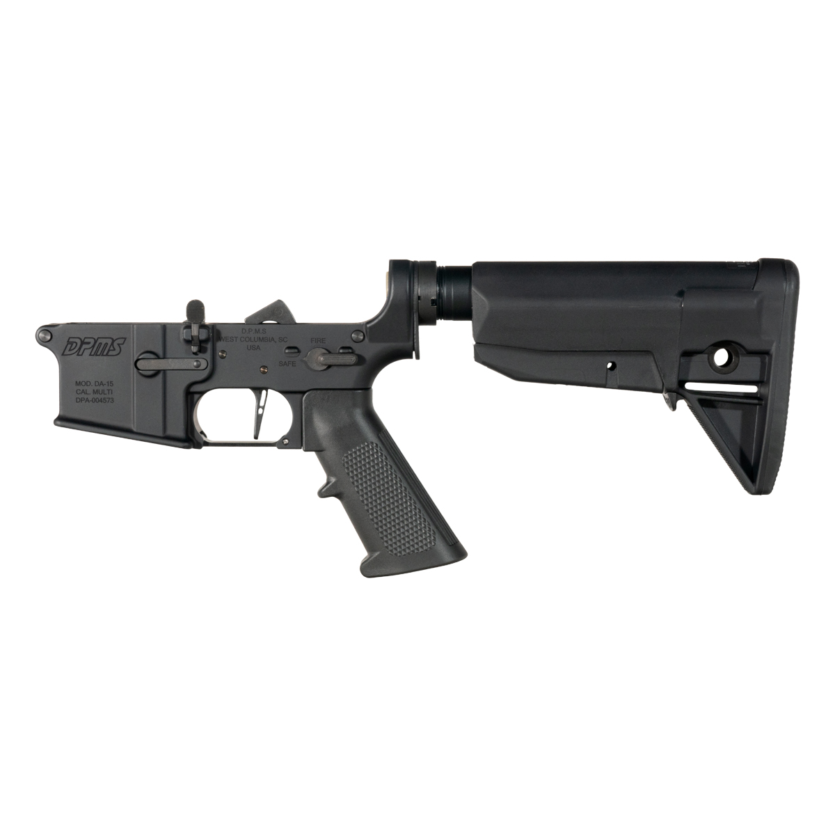 DPMS AR-15 Rifle Lower Build Kit, Straight Trigger Shoe, BCM Mod 0 SOPMOD Stock