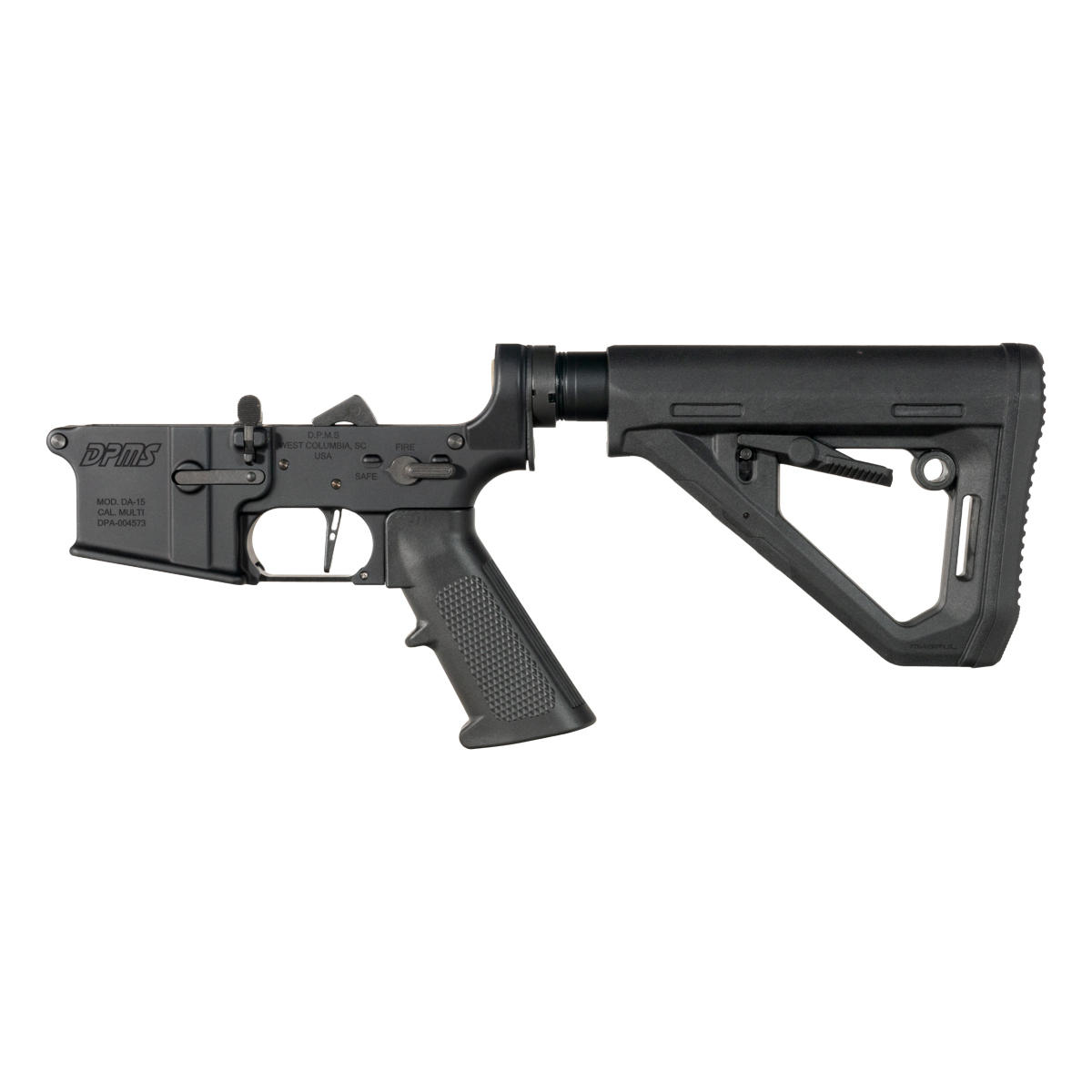 DPMS AR-15 Rifle Lower Build Kit, Straight Trigger Shoe, Magpul DT Carbine Stock