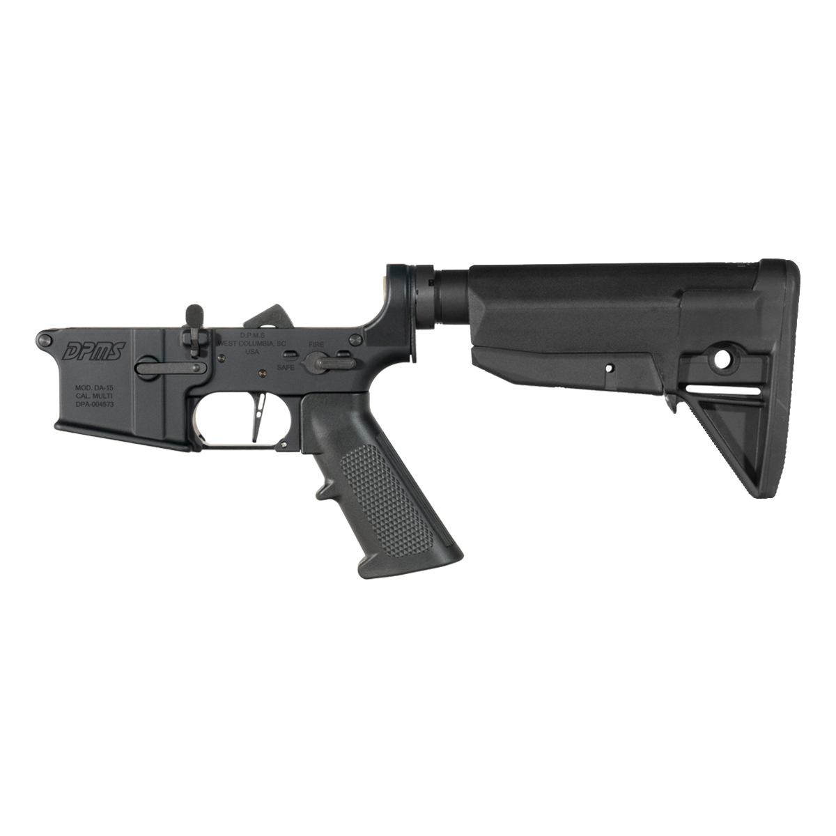 DPMS AR-15 Rifle Lower Build Kit, Straight Trigger Shoe, BCM Mod 0 Stock