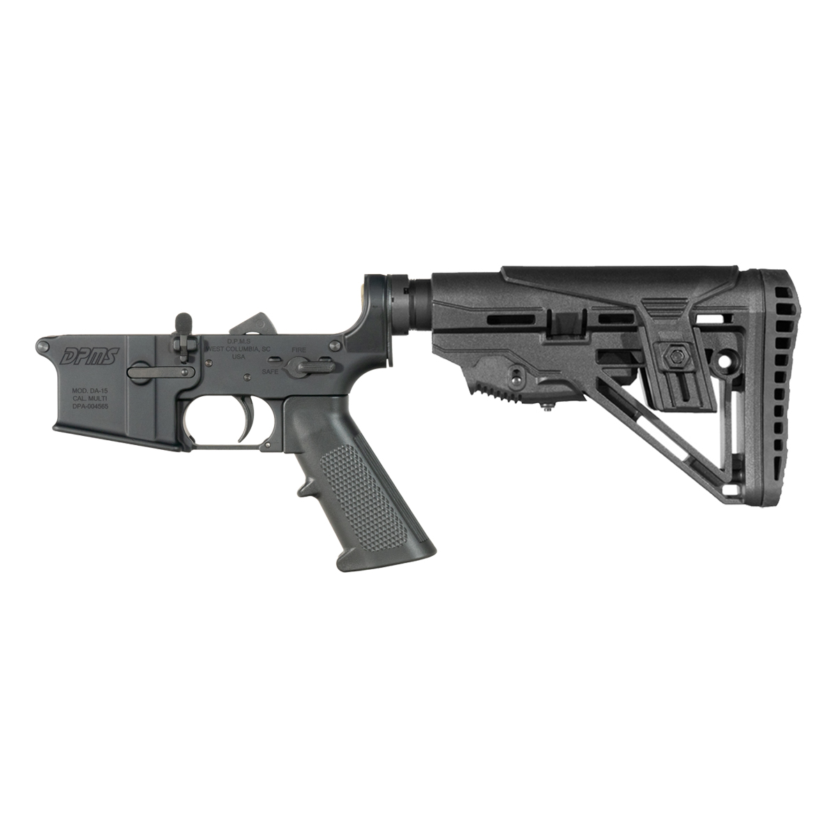 DPMS AR-15 Rifle Lower Build Kit, Mil-Spec Enhanced Stock