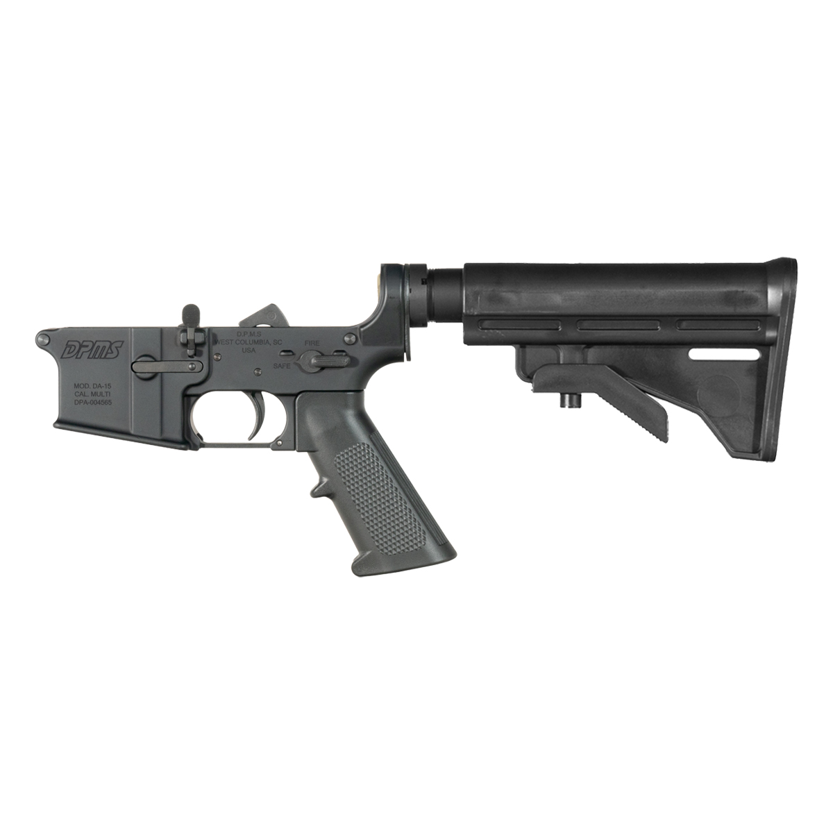 DPMS AR-15 Rifle Lower Build Kit, Team Accessories M4 Style Butt Stock
