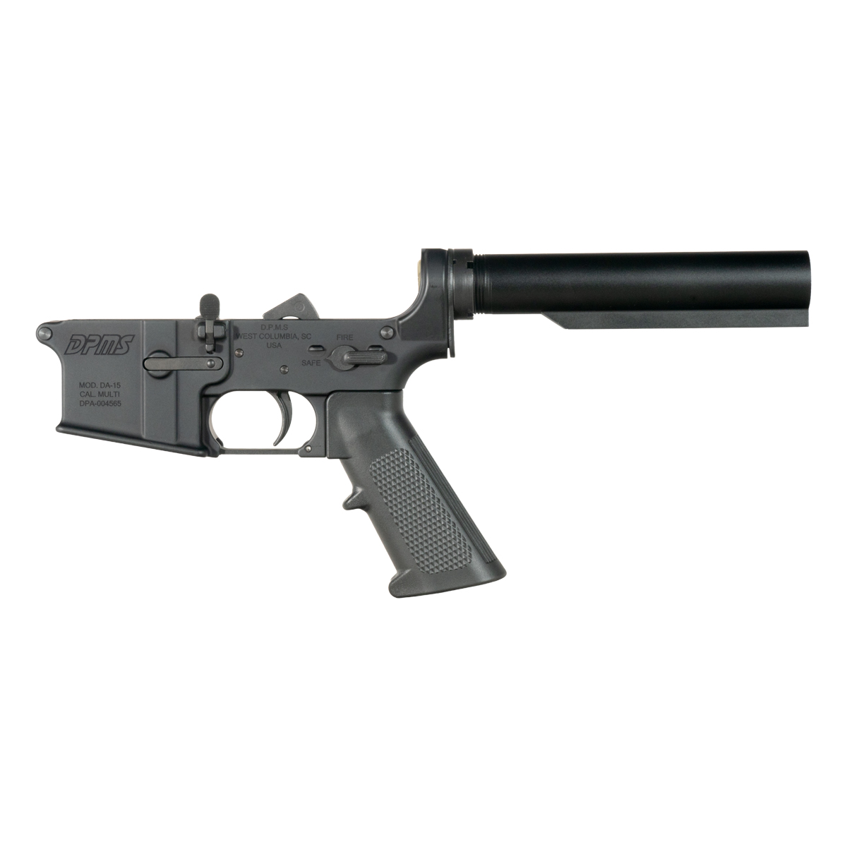 DPMS AR-15 Rifle Lower Build Kit, Heavy-Duty Carbine 6-Position Buffer Tube
