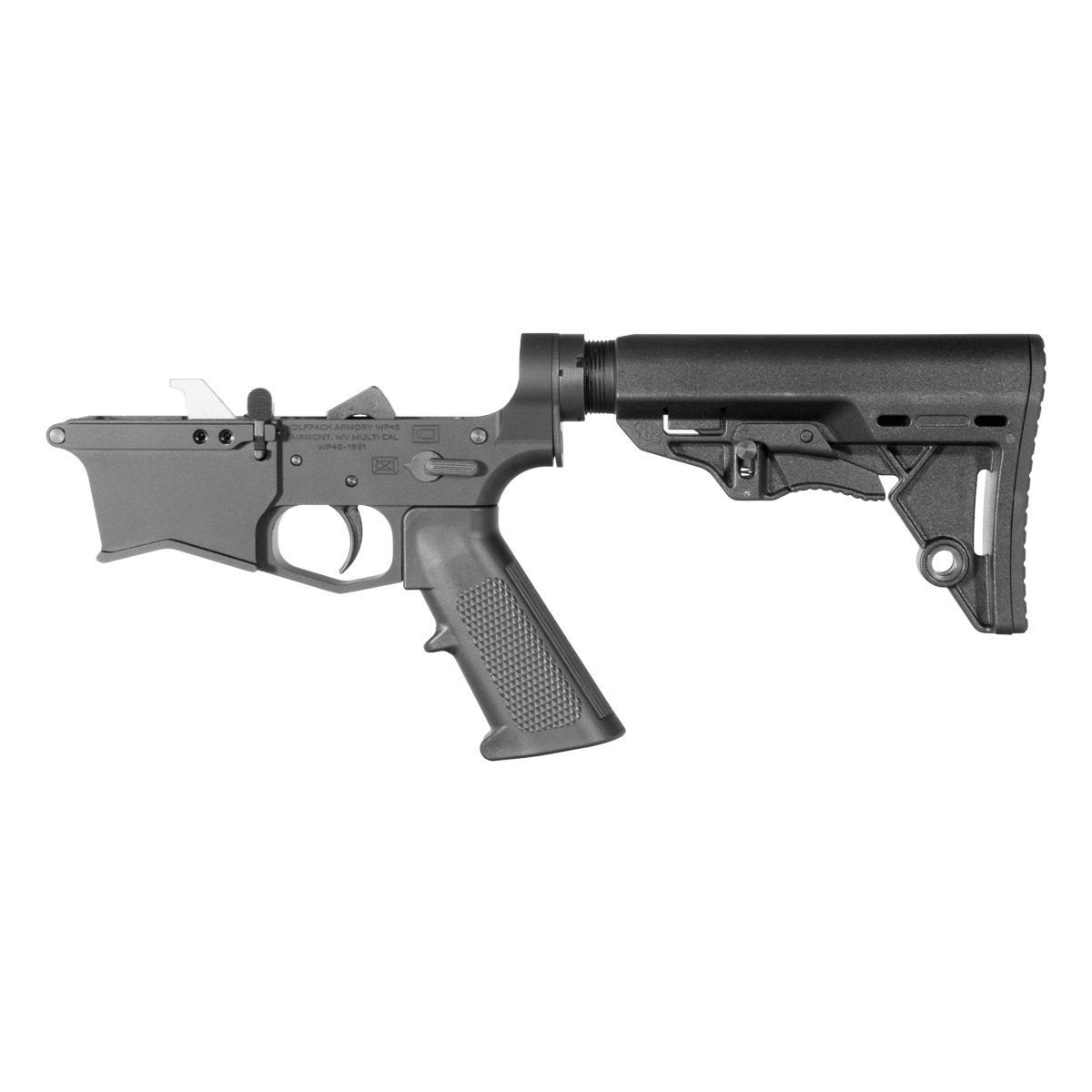 Wolfpack Armory AR-45 Rifle Lower Build Kit, Scout Stock