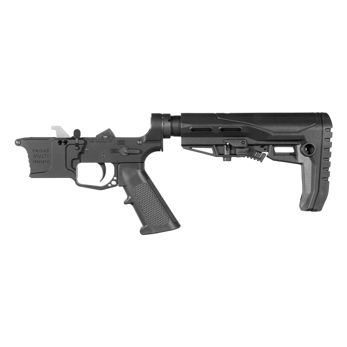 Blemished PSA AR-45 Billet Rifle Lower Build Kit, Enhanced Stock