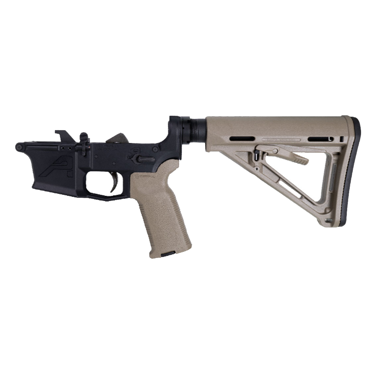  DTT FDE AR-15 Rifle Lower Build Kit w/ Aero Precision EPC-9 Lower Receiver, Magpul MOE FDE Carbine Stock