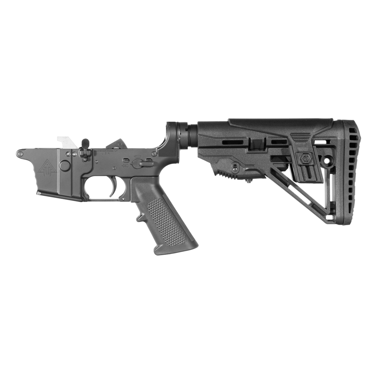 DTT AR-9 Rifle Lower Build Kit, Mil-Spec Enhanced Stock