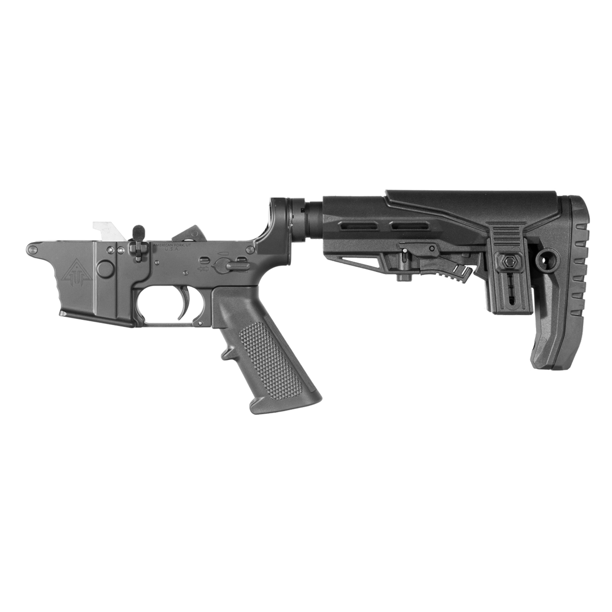 DTT AR-9 Rifle Lower Build Kit, Enhanced Stock