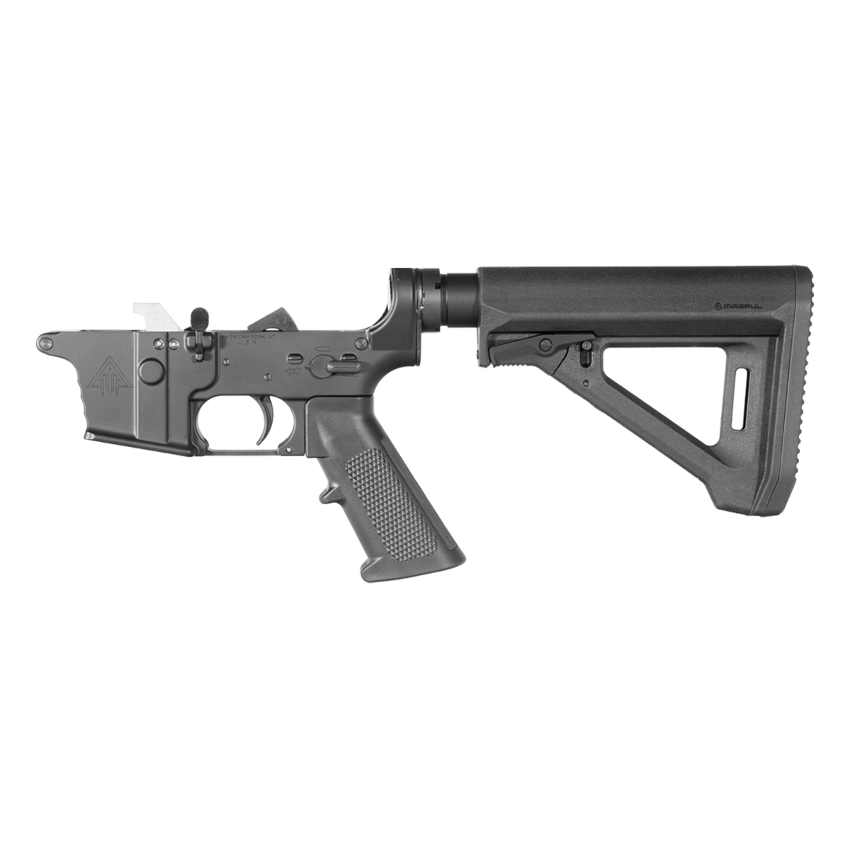 DTT AR-9 Rifle Lower Build Kit, Magpul MOE RL Black Carbine Stock