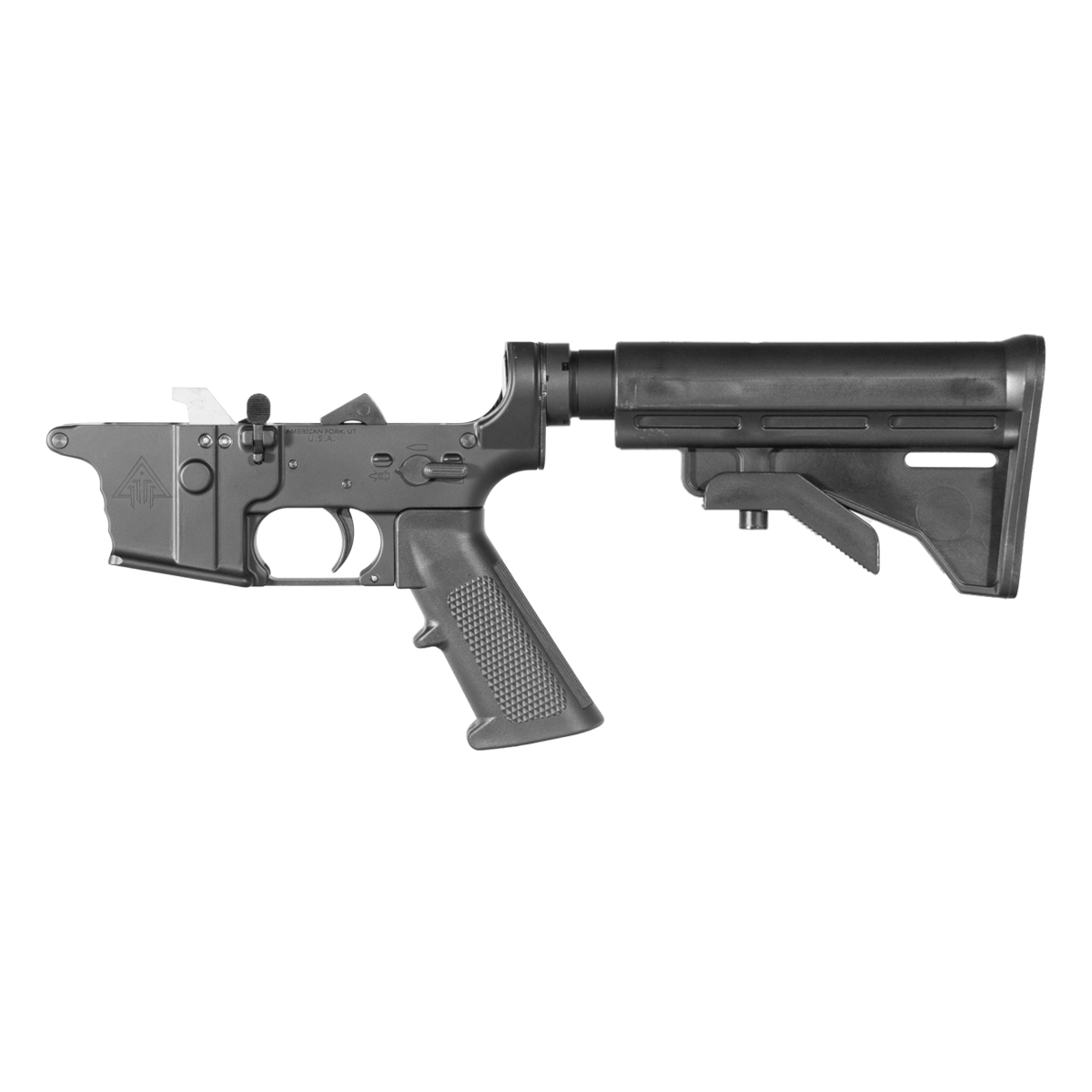 DTT AR-9 Rifle Lower Build Kit, Team Accessories Corp. M4 Style Butt Stock